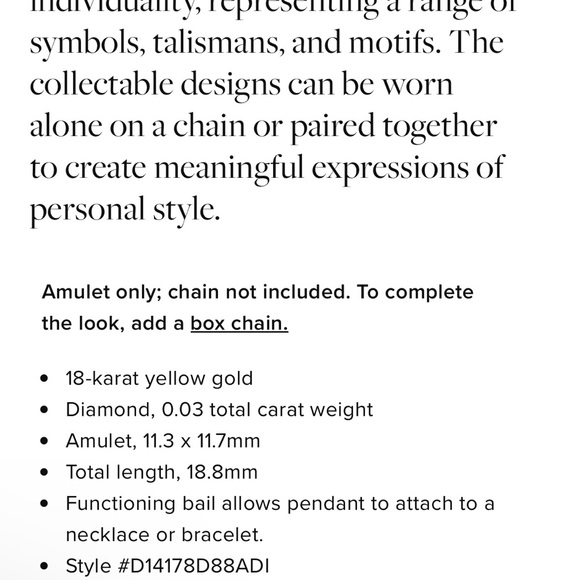 David Yurman Compass Heart Amulet - Picture 8 of 13